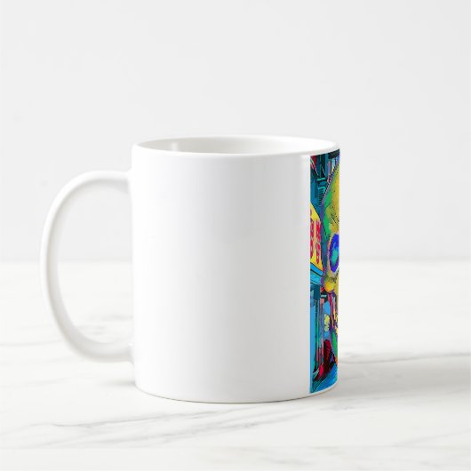 Mug Graffiti Skull City (Gauche)