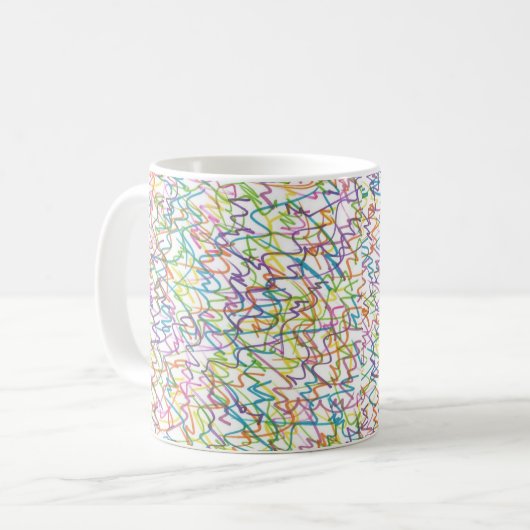Mug Graffiti Splatter Motif Abstrait (Devant gauche)