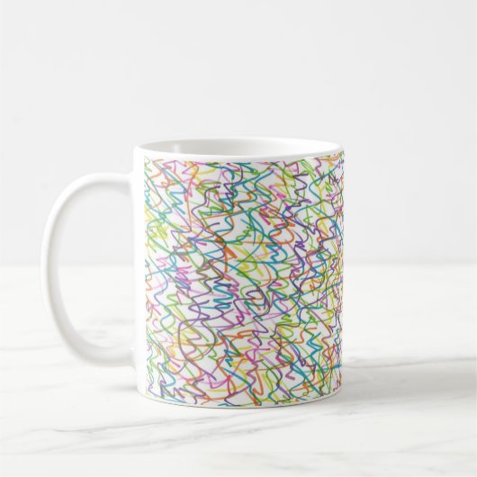 Mug Graffiti Splatter Motif Abstrait (Gauche)