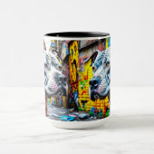 Mug Graffiti Street Art Pitbulls (Centre)