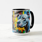 Mug Graffiti Street Art Pitbulls (Devant droit)