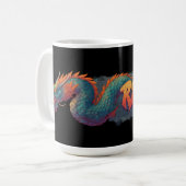 Mug Graffiti Stylisé Dragon Mural avec Bold 'RISE' (Devant gauche)