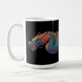 Mug Graffiti Stylisé Dragon Mural avec Bold 'RISE' (Gauche)