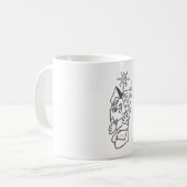 Mug Graffiti urbain Abstrait Cityscape (Devant gauche)