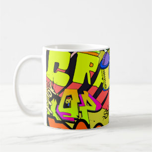 Mug Graffiti urbain : mur d'art Vintage