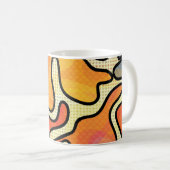 Mug Graffiti urbain : Texture d'art sans transparence. (Devant droit)