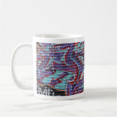 Mug Graffiti violet sur un volet (Gauche)
