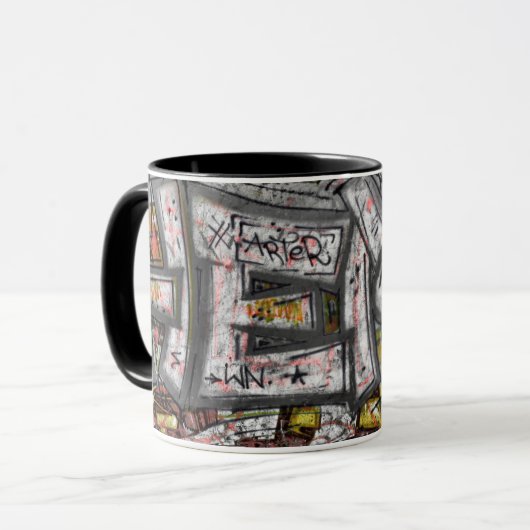 Mug Graffitis macro (Devant gauche)
