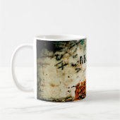 Mug Grafiti blanc orange Cool vieux mur de briques Vot (Gauche)