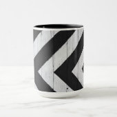 Mug Grain de bois peint noir et blanc (Centre)
