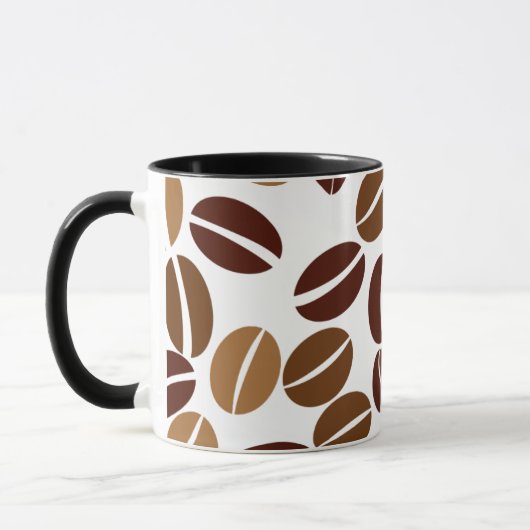 Mug Grain de café - intérieur blanc classique de (Gauche)