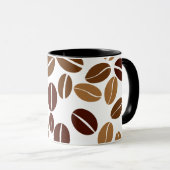 Mug Grain de café - intérieur blanc classique de (Devant droit)