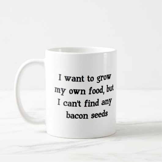 Mug graines de bacon poussent (Gauche)