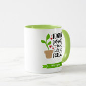 Mug Graines de Plante enseignant personnalisées qui au (Devant droit)