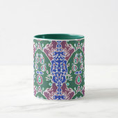 Mug Graines de pomme dans le jardin Vert Bleu & Mauve  (Centre)