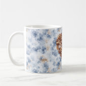 Mug Grains de café Bleu Premier Cœur (Gauche)