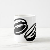 Mug grains de café torréfiés générés par ia (Centre)