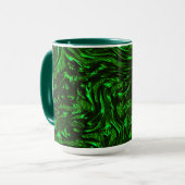 Mug Grains texturés vert métallique (Devant gauche)