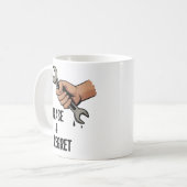Mug Graisse & Regret | Blague de vie de technicien (Devant gauche)