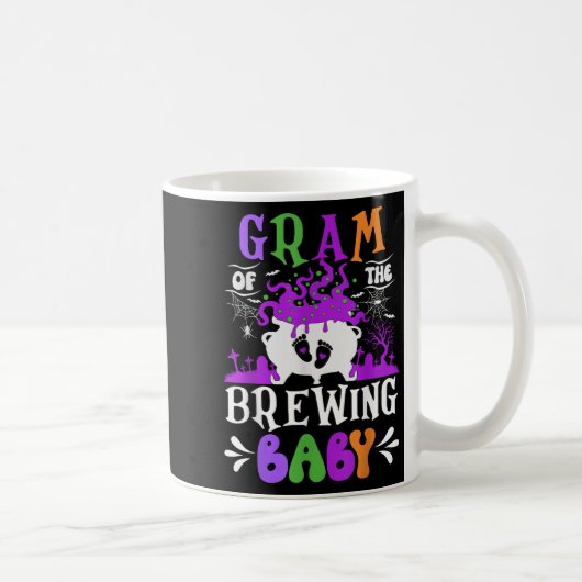 Mug Gram Of The Brewing Baby Grandma To Be Halloween (Droite)