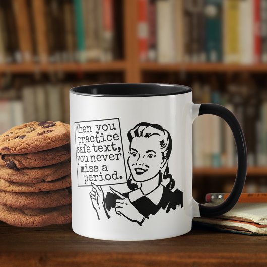 Mug Grammaire drôle Nerd | Exercice Rétro-texte sécuri