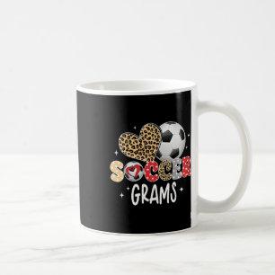 Mug Grammes de foot Cœur de léopard mignon Joueur de f