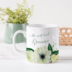 Mug Grammie la Plus Aimée Pretty Wild Roses Vert Chass