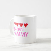 Mug Grammy à cinq coeurs (Devant gauche)