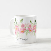 Mug Grammy florale du printemps (Devant gauche)
