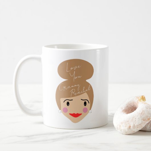 Mug Grammy I Love You Custom (Avec donut)