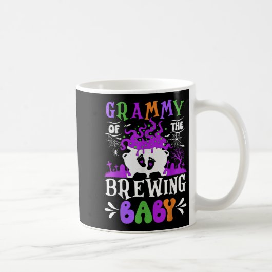 Mug Grammy Of The Brewing Baby Grandma To Be Halloween (Droite)