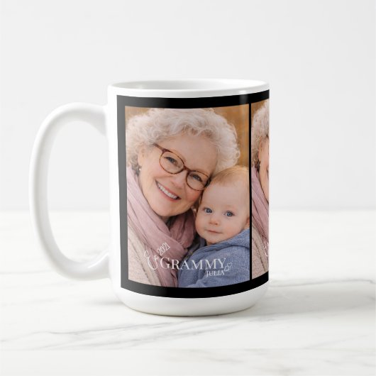 Mug Grammy Photo Année de création Moderne (Gauche)