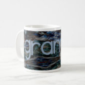 Mug Grampy Abstrait bleu (Devant gauche)