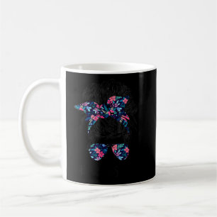 Mug Grams Life Messy Cheveux Bun Fleur Femmes Da de la