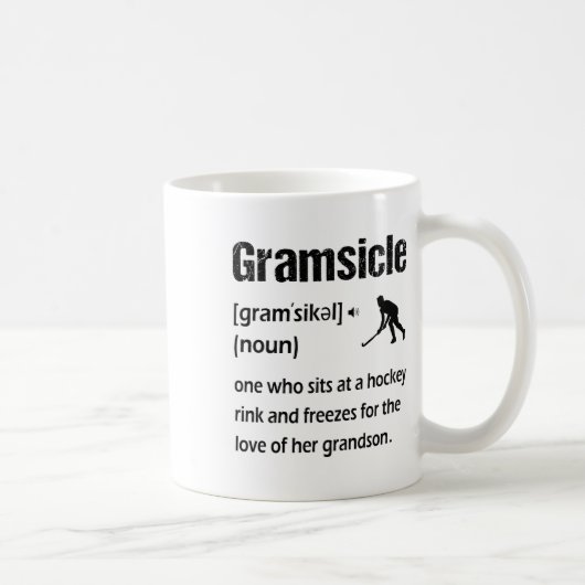 Mug Gramsicle Funny Ice Hockey Grandma Sicle Definitio (Droite)