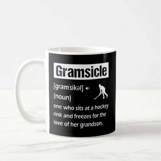 Mug Gramsicle Hockey sur glace Grandma définition uniq (Gauche)