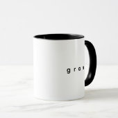 Mug Gran blanc gris noir (Devant droit)