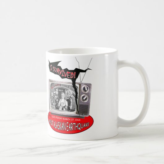 Mug Grand aérolithe d'Alaska XL5 de ~ du tremblement (Droite)