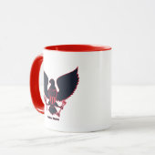 Mug Grand aigle américain à deux tons (Devant gauche)