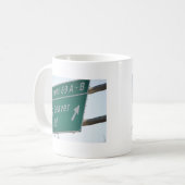 Mug Grand annuler 69 de route de castor de signe drôle (Devant gauche)