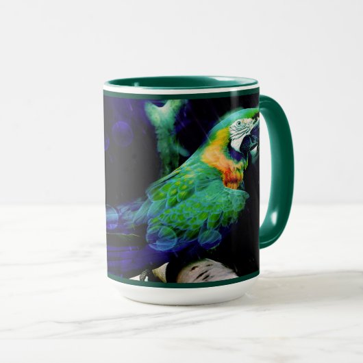 Mug Grand ara vert chez Dewlight (Devant droit)