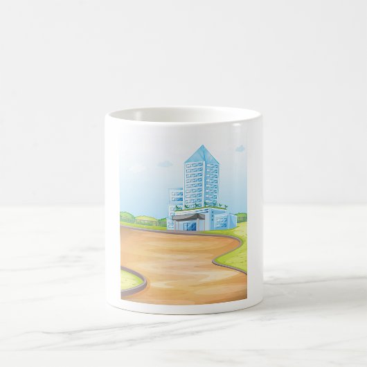 Mug Grand bâtiment bleu Musique