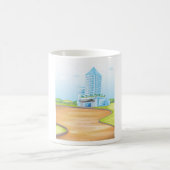 Mug Grand bâtiment bleu Musique (Centre)