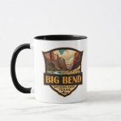 Mug Grand Bend National Park Illustration Insigne Rétr (Gauche)