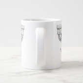 MUG GRAND BLANC OVOLO ET FLECHE DE DARTES (Dos)