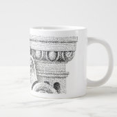 MUG GRAND BLANC OVOLO ET FLECHE DE DARTES (Droite)
