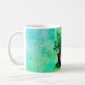 Mug Grand Bouquet de Shamrocks sur Arrière - plan pein (Gauche)