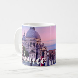 Mug Grand Canal avec gondoles et église à Venise