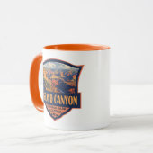 Mug Grand Canyon National Park Illustration Travel Art (Devant gauche)