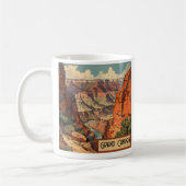 Mug Grand Canyon Retro Design de voyage (Gauche)